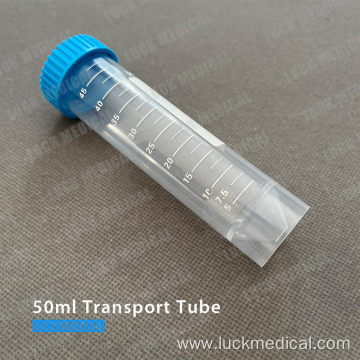 Transport Plastic Tube 50ml Lab Use FDA